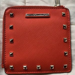 Rebecca Minkoff L Zip Studded Wallet Coral